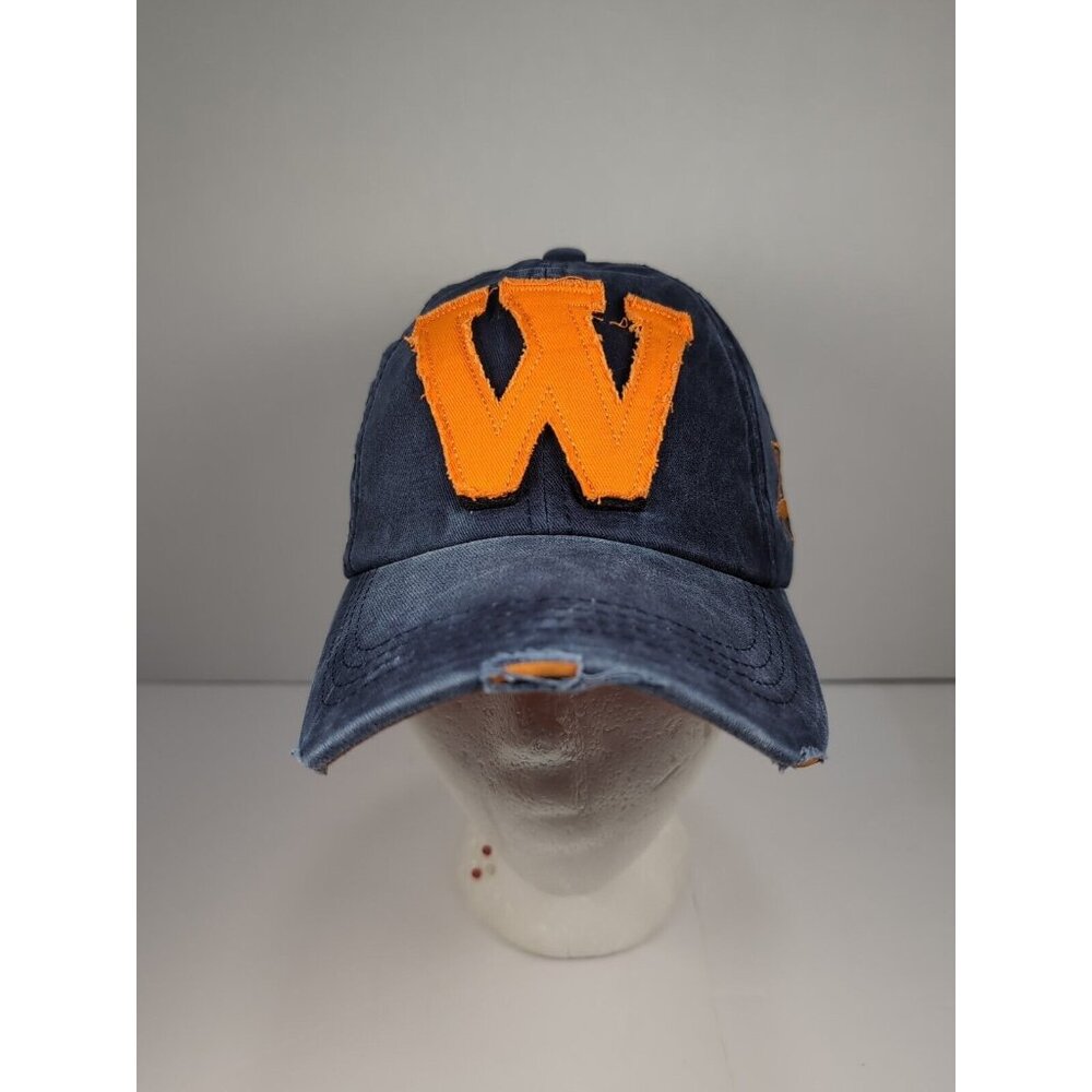 Mild Jokers 1598 Who What Why Baseball Hat Men's Blue Adjustable Distressed Cap
